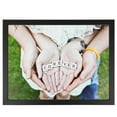 thumbnail image 1 of ArtToFrames 10" x 10" Satin Black Picture Frame, 10x10 inch Black Wood Poster Frame (WOM-1451), 1 Pack, 1 of 8