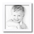 thumbnail image 1 of ArtToFrames 10" x 10" Satin White Picture Frame, 10x10 inch White Wood Poster Frame (WOM-4655), 1 of 5