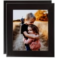 thumbnail image 1 of ArtToFrames 10" x 10" Sloped Dark Walnut Picture Frame, 10x10 inch Brown Wood Poster Frame (WOM-4820), 2 Pack, 1 of 7