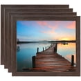 thumbnail image 1 of ArtToFrames 10" x 10" Walnut Picture Frame, 10x10 inch Brown MDF Poster Frame (WOM-4106), 4 Pack, 1 of 8