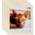 thumbnail image 1 of ArtToFrames 10" x 10" White Wash Picture Frame, 10x10 inch White Wood Poster Frame (WOM-4906), 4 Pack, 1 of 7
