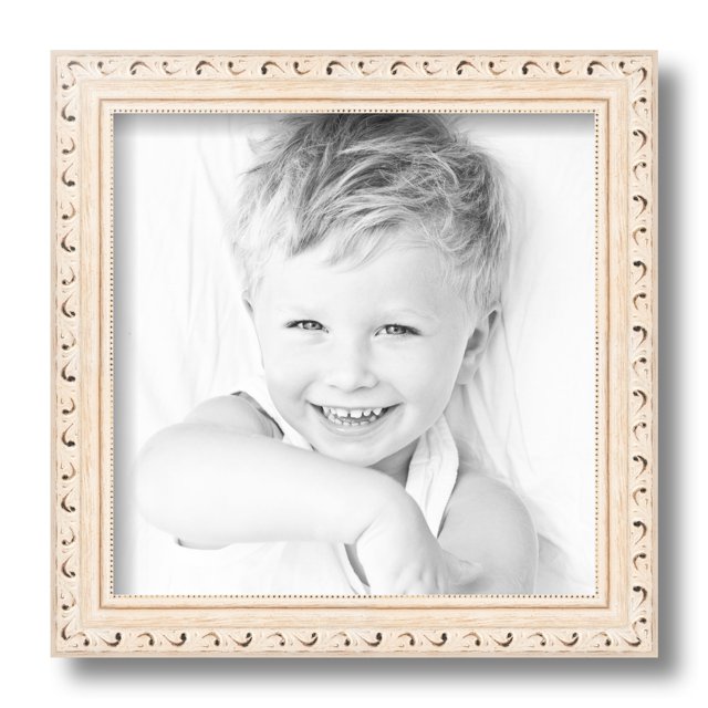 ArtToFrames 10" x 10" White Wash Picture Frame, 10x10 inch White Wood