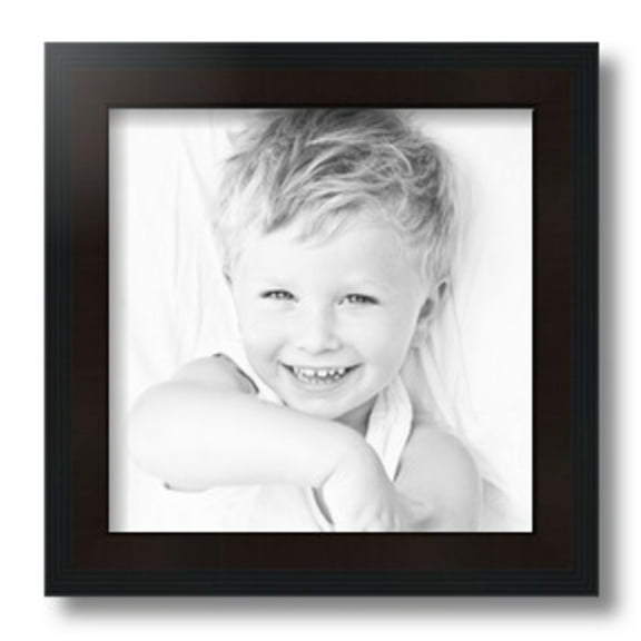 ArtToFrames 10" x 10" Windsor Walnut Picture Frame, 10x10 inch Brown MDF Poster Frame (WOM-4689)