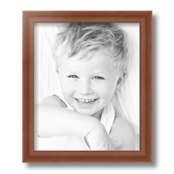 ArtToFrames 10" x 12" Painted Dark Orange Picture Frame, 10x12 inch Red Wood Poster Frame (WOM-4950)