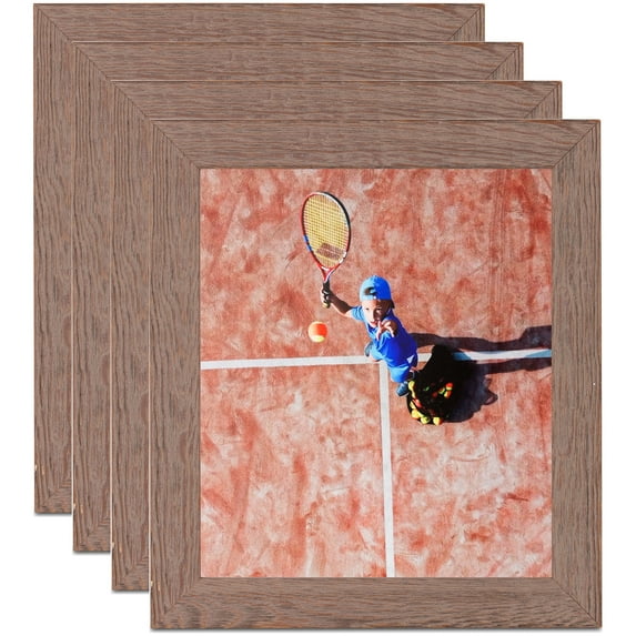 ArtToFrames 10" x 13" Gray Picture Frame, 10x13 inch Gray Wood Poster Frame (WOM-4289), 4 Pack