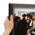thumbnail image 1 of ArtToFrames 10" x 13" Dark Mahogany Silver Picture Frame, 10x13 inch Multi Wood Poster Frame (WOM-5024), 4 Pack, 1 of 7