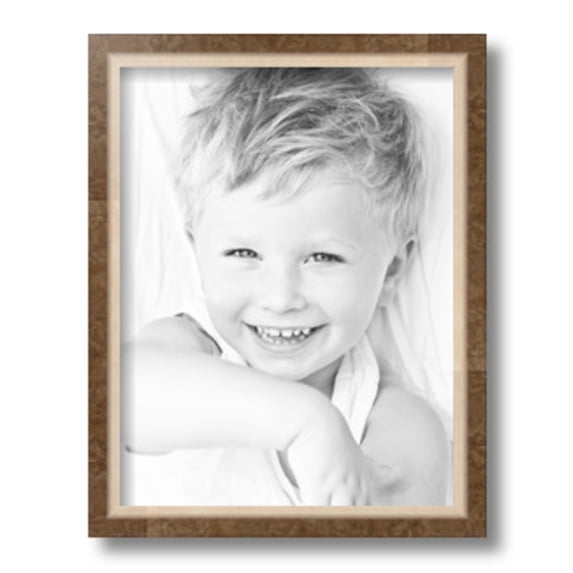 ArtToFrames 10" x 13" Taupe with Silver Lip Picture Frame, 10x13 inch Multi Wood Poster Frame (WOM-4986), 4 Pack