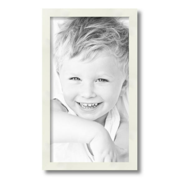 ArtToFrames 10" x 18" White Picture Frame, 10x18 inch White Wood Poster Frame (WOM-5140)