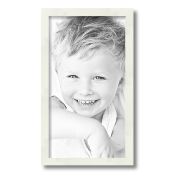 ArtToFrames 10" x 18" White Picture Frame, 10x18 inch White Wood Poster Frame (WOM-5140)