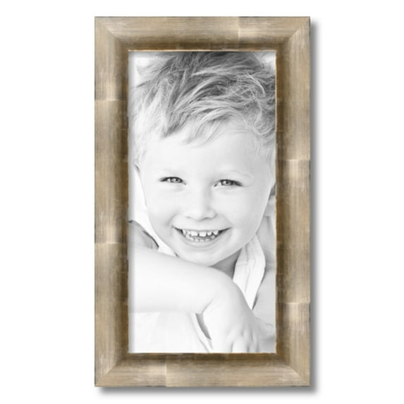ArtToFrames 10" x 20" Antique Silver Picture Frame, 10x20 inch Silver Wood Poster Frame (WOM-4944), 4 Pack