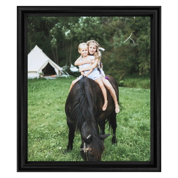 ArtToFrames 10" x 20" Black Picture Frame, 10x20 inch Black MDF Poster Frame (WOM-4102), 1 Pack