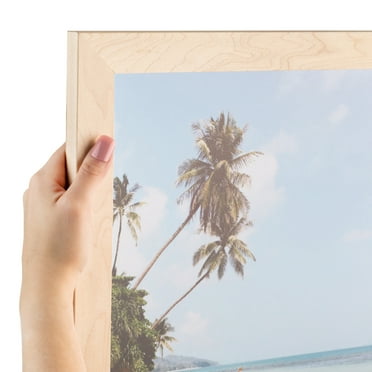 ArtToFrames 10" x 20" Hard Maple Picture Frame, 10x20 inch Brown Wood Poster Frame (WOM-4847)