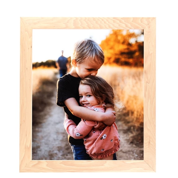 ArtToFrames 10" x 20" Hickory Picture Frame, 10x20 inch Brown Wood Poster Frame (WOM-4850), 1 Pack