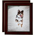 thumbnail image 1 of ArtToFrames 10" x 20" Honors Mahogany with Gold Picture Frame, 10x20 inch Brown Wood Poster Frame (WOM-5156), 2 Pack, 1 of 6