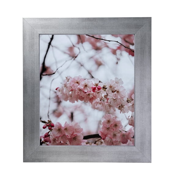 ArtToFrames 10" x 20" Muted Cold Silver Picture Frame, 10x20 inch Silver MDF Poster Frame (WOM-4677), 1 Pack