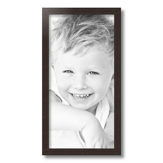ArtToFrames 10" x 20" Verlinga Brown Picture Frame, 10x20 inch Brown Wood Poster Frame (WOM-4656), 1 Pack