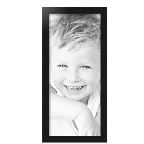 ArtToFrames 10" x 23" Black Steel Picture Frame, 10x23 inch Black MDF Poster Frame (WOM-4639), Pack