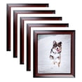 thumbnail image 1 of ArtToFrames 10" x 23" Honors Mahogany with Black Picture Frame, 10x23 inch Brown Wood Poster Frame (WOM-5154), 5 Pack, 1 of 6