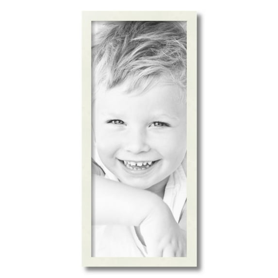ArtToFrames 10" x 24" White Picture Frame, 10x24 inch White Wood Poster Frame (WOM-5138)