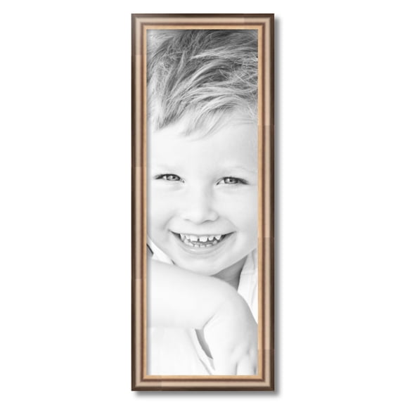 ArtToFrames 10" x 30" Anique Silver Picture Frame, 10x30 inch Silver Wood Poster Frame (WOM-4964)