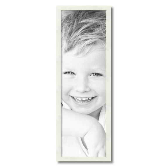 ArtToFrames 10" x 31" White Picture Frame, 10x31 inch White Wood Poster Frame (WOM-5140)