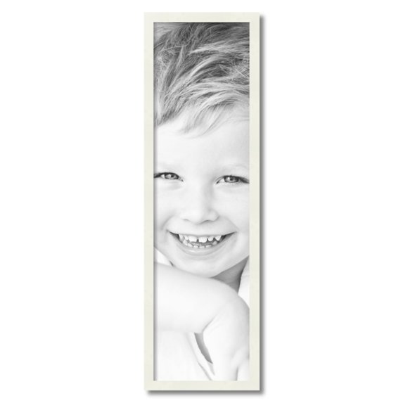 ArtToFrames 10" x 36" White Picture Frame, 10x36 inch White Wood Poster Frame (WOM-5138)