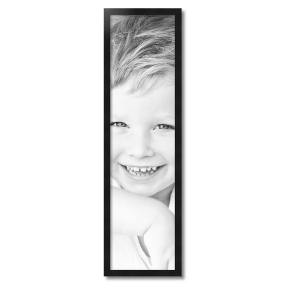 ArtToFrames 10" x 38" Black Picture Frame, 10x38 inch Black Wood Poster Frame (WOM-5139)