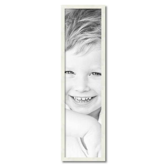 ArtToFrames 10" x 39" White Picture Frame, 10x39 inch White Wood Poster Frame (WOM-5140)