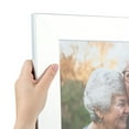 thumbnail image 1 of ArtToFrames 10" x 40" Light Silver Picture Frame, 10x40 inch Silver Wood Poster Frame (WOM-4827), 1 of 7