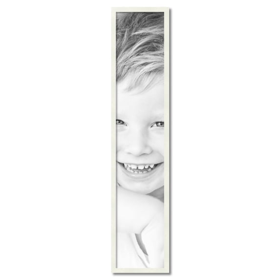 ArtToFrames 10" x 51" White Picture Frame, 10x51 inch White Wood Poster Frame (WOM-5138)