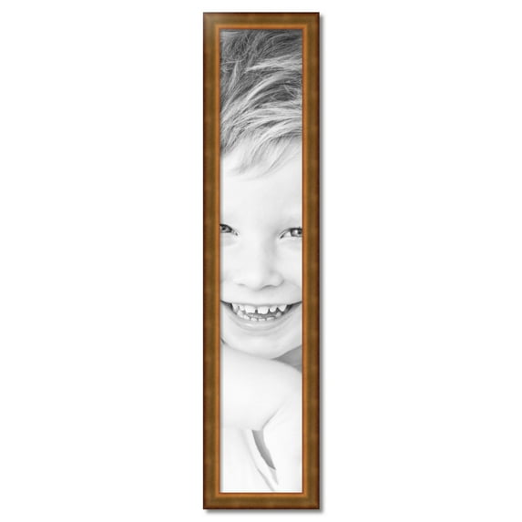 ArtToFrames 10" x 54" Gold Leaf Picture Frame, 10x54 inch Gold Wood Poster Frame (WOM-4947)