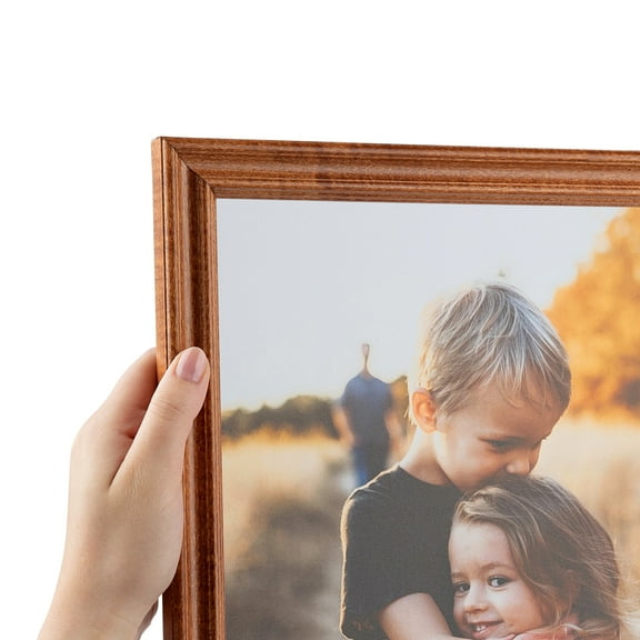 ArtToFrames 10x10 Inch Honey Picture Frame, This Brown Wood Poster Frame is Great for Your Art or Photos, Comes with Regular Glass (4093)