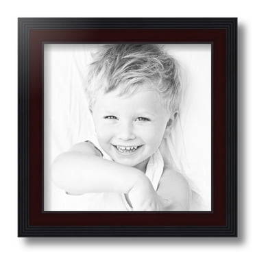 ArtToFrames 10x10 Inch Mahogany Windsor Picture Frame, This Brown MDF Poster Frame is Great for Your Art or Photos, Comes with Regular Glass (4687)