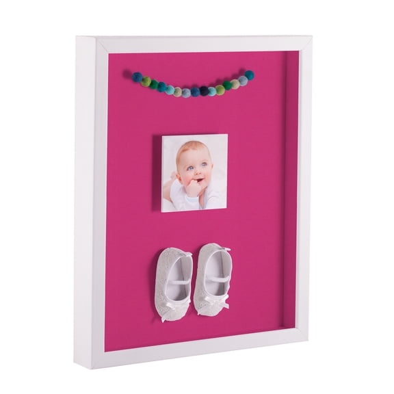 ArtToFrames 10x10 Inch Shadow Box Picture Frame, with a Satin White 1 Wide Shadowbox frame and Tulip Mat Backing (4655)