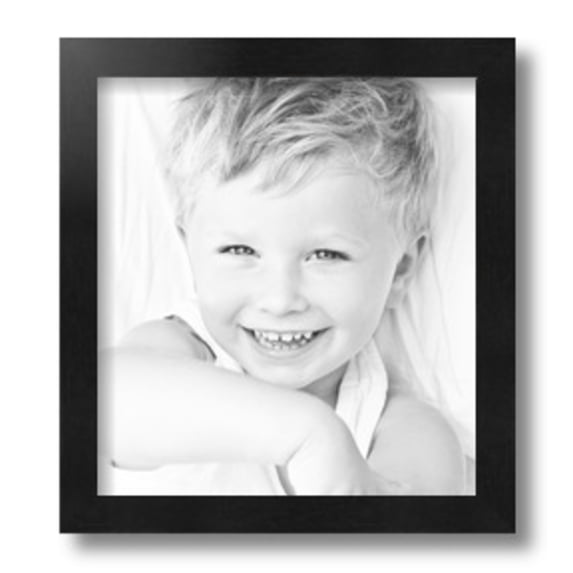 ArtToFrames 10x11" Black Picture Frame, Black Wood Poster Frame, with Regular Glass and Foam Backing 3/16 inch (FBPL-5139)
