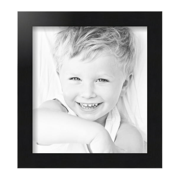 ArtToFrames 10x11 inch Black Steel Picture Frame, Black MDF Poster Frame (4639)