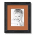 thumbnail image 1 of ArtToFrames 10x12 Matted Picture Frame with 6x8 Single Mat Photo Opening Framed in 1.25 Black Stain on Solid Red Oak and 2 Red Orange Mat (FWM-4083-10x12), 1 of 8