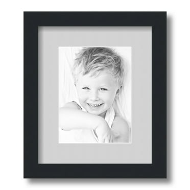 ArtToFrames 10x12" Matted Picture Frame with 6x8" Single Mat Photo Opening Framed in 1.25" Satin Black and 2" Candlewick Mat (FWM-3926-10x12)