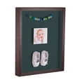 thumbnail image 1 of ArtToFrames 10x13 Inch Shadow Box Picture Frame, with a Verlinga Brown 1 Wide Shadowbox frame and Evergreen Mat Backing (4656), 1 of 7