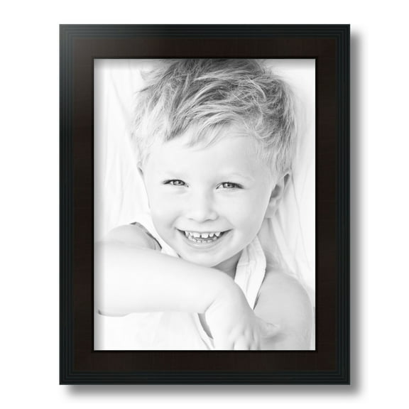 ArtToFrames 10x13 Inch Windsor Walnut Picture Frame, This Brown MDF Poster Frame is Great for Your Art or Photos, Comes with Regular Glass (4689)