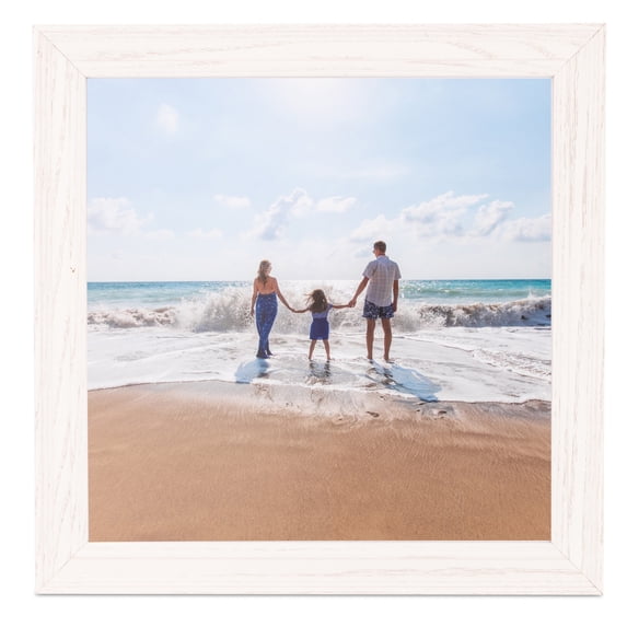 ArtToFrames 10x13" White Picture Frame, White Wood Poster Frame, with Regular Glass and Foam Backing 3/16 inch (FBPL-4332)