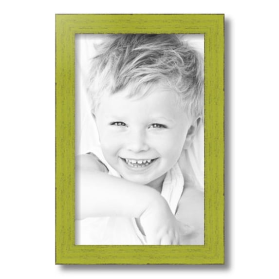 ArtToFrames 10x16" Modern Green Picture Frame, Green Wood Poster Frame, with Regular Glass and 2 (FBPL-4589)