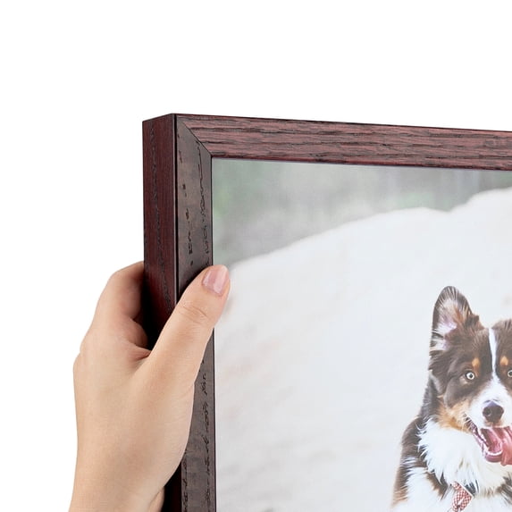 ArtToFrames 10x19 inch Cherry Picture Frame, Red Wood Poster Frame (4111)