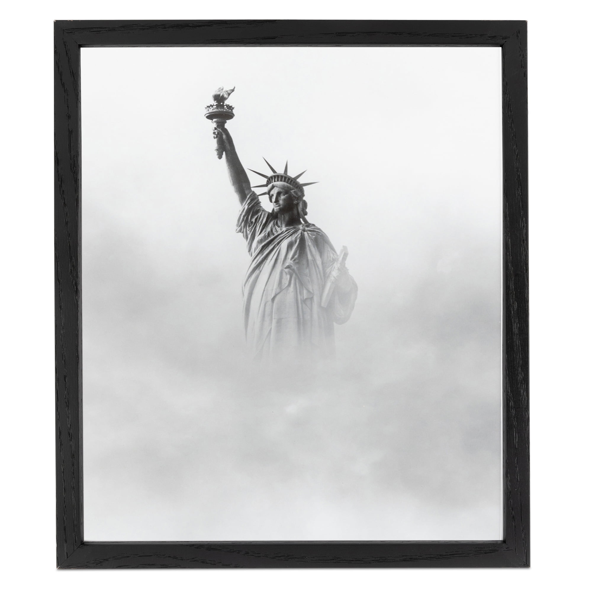 Black Wood 10x20 Inch Picture Frame with Glass