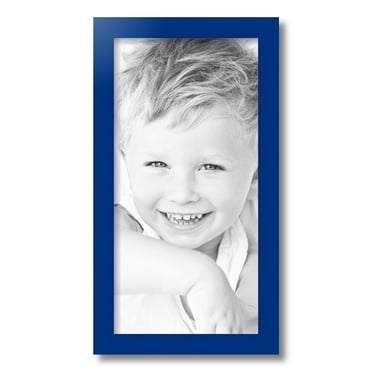 ArtToFrames 10x20 Inch Blue Picture Frame, This Blue Wood Poster Frame is Great for Your Art or Photos, Comes with Regular Glass (4118)