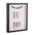 thumbnail image 1 of ArtToFrames 10x20 Inch Shadow Box Picture Frame, with a Satin Black Tall 1 Wide Shadowbox frame and Fabric White Mat Backing (4654), 1 of 1