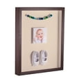 thumbnail image 1 of ArtToFrames 10x20 Inch Shadow Box Picture Frame, with a Verlinga Brown 1 Wide Shadowbox frame and Alabaster Mat Backing (4656), 1 of 7