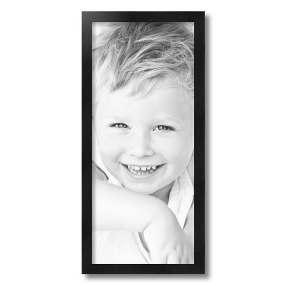 ArtToFrames 10x23" Black Picture Frame, Black Wood Poster Frame, with Regular Acrylic and 2 (FBPL-5141)