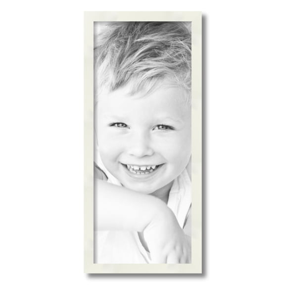 ArtToFrames 10x24 inch White Picture Frame, White 10" x 24" Wood Poster Frame (WOM-5140) 1234