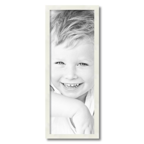 ArtToFrames 10x27" White Picture Frame, White Wood Poster Frame, with Regular Acrylic and 2 (FBPL-5140)